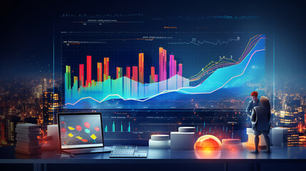 Wall Mural - Quantifying Success: Sales, Profit, Cost, and Capital - The Essence of Business Data