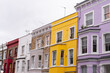 © ms16_photo - london the uk england britain colorful houses buildings notting hill portobello road elegant posh yellow purple pastel cute lovely winter