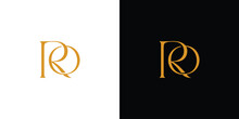 Unique And Luxury  Letter RO  Initials Logo Design