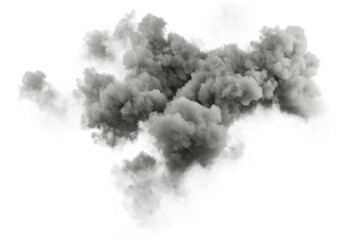 Aufkleber - Storm rain cloudy realistic on transparent backgrounds 3d render png