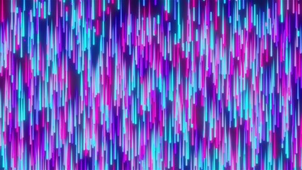 Poster - Abstract glowing trails. Computer generated 3d render