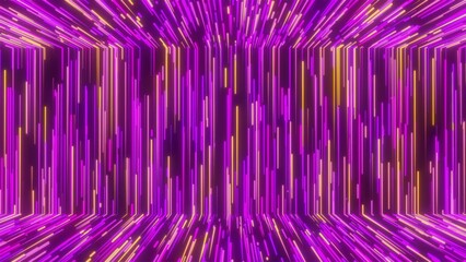 Poster - Abstract glowing trails. Computer generated 3d render