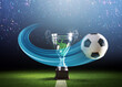 © stokkete - Football champions cup and ball
