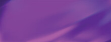 Abstract Purple Gradient Background With Blue Light. Minimalistic Subtle Wavy Silk Texture. 3D Vector Illustration.