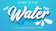 water editable text effect