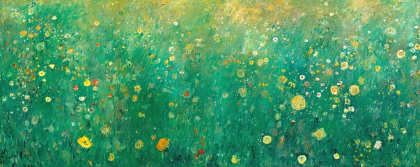 Wall Mural - Green flower background. Beautiful abstract nature header web banner design in bright colors