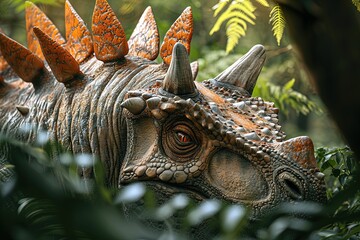 Wall Mural - Stegosaurus Close Up