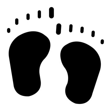 Footsteps icon vector image. Can be used for Hajj Pilgrimage.