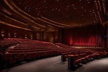 Immerse Yourself In The Symphony Of Design And Functionality As You Picture An Auditorium Bathed In Perfect Lighting, Showcasing Its Captivating Structure. 

