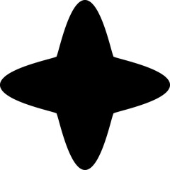 Wall Mural - Star silhouette, sparkle effect element