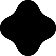 Wall Mural - Abstract shape silhouette, graphics element