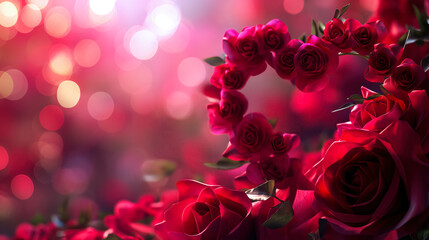 Wall Mural - St. Valentine`s Day Abstract Background