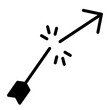 Broken Arrow icon vector image. Can be used for Archery.