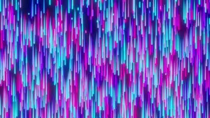 Poster - Abstract glowing trails. Computer generated 3d render