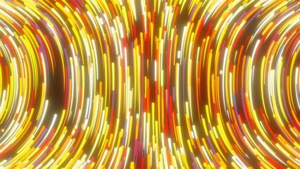 Poster - Abstract glowing trails. Computer generated 3d render