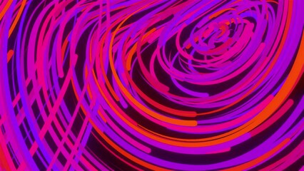 Poster - Abstract glowing trails. Computer generated 3d render
