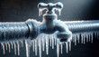 Icicle-Encased Faucet: The Freeze Effect on Household Plumbing