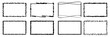 © Sunil - set scribble rectangle frame. vector black outline scratches frame collection
