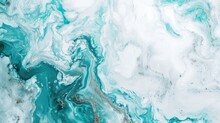 White And Turquoise Marble Textured Background