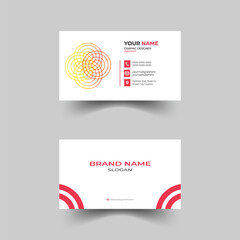 Business card design template, professional visiting card, Modern Creative double sided design template, business card inspiration