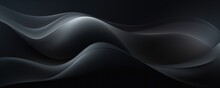 Graphic Design Background With Modern Soft Curvy Waves Background Design With Light Black, Dim Black, And Dark Black Color