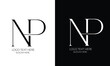 © ErinDesigns - letter NP minimalist logo for business, logo and brand identity, corporate logo,  logo