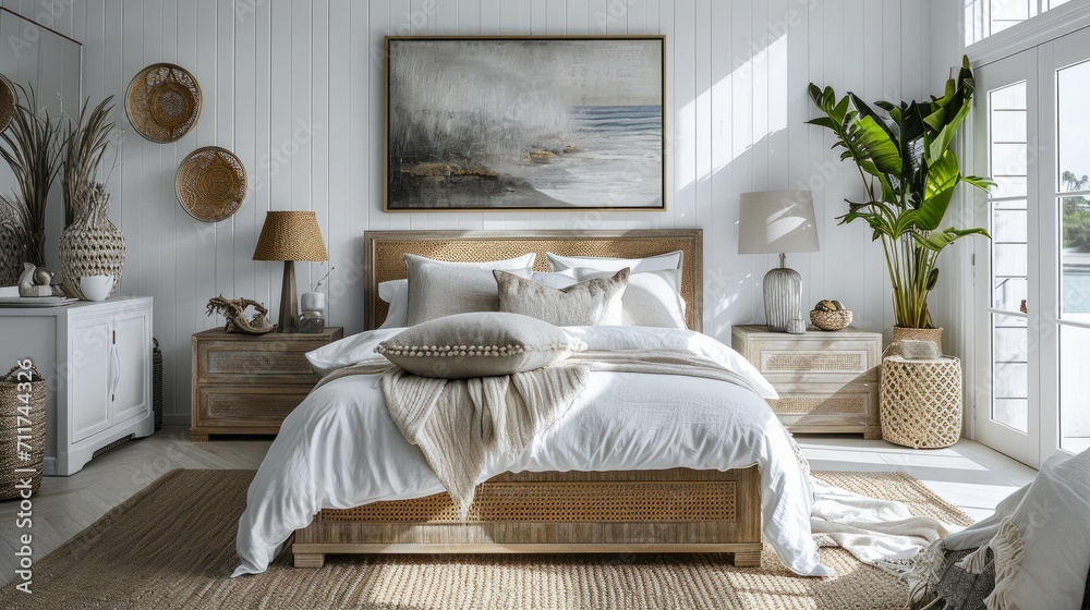 natural coastal interior bedroom beautiful example of modern coastal ...