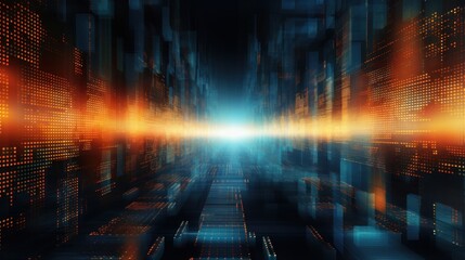 transferring data in a digital world abstract background