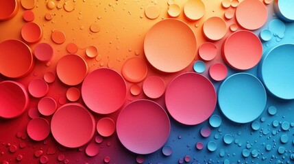 Wall Mural -  a multicolored background with lots of drops of water on the bottom and bottom of the image on the bottom of the image.
