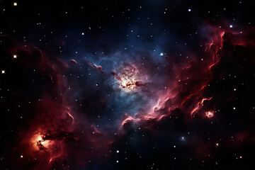 Wall Mural - beautiful, bright galaxy. generative ai