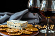Blue cheese, a global favorite, combined with Walnut crackers and a Port wine, delivers a bold fusion of the pungent Blue cheese, the earthy crunch of Walnut crackers, and the sweet Port wine