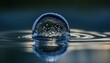 water drop blurry