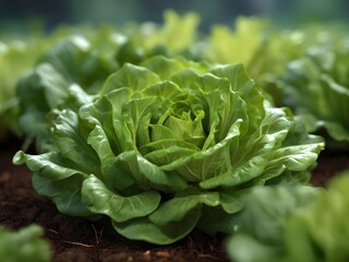 Canvas Print - lettuce in the garden