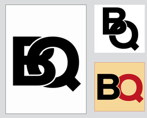 NEW BEST bq creative initial latter logo.bq abstract.bq latter vector Design.bq Monogram logo design .company logo