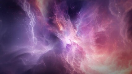 Wall Mural - Galaxy Stars in Nebula - Outer Space Animation 4K UltraHD