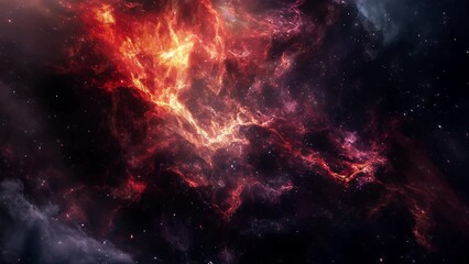Wall Mural - Galaxy Stars in Nebula - Outer Space Animation 4K