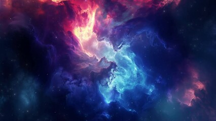 Wall Mural - Galaxy Stars in Nebula - Outer Space Animation 4K