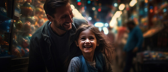 Wall Mural - happy family smiling