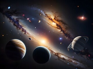 planet in space