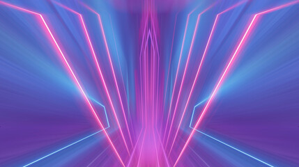 Wall Mural - ultraviolet abstract light. diode strip, light line. purple and pink gradient. modern background, ne