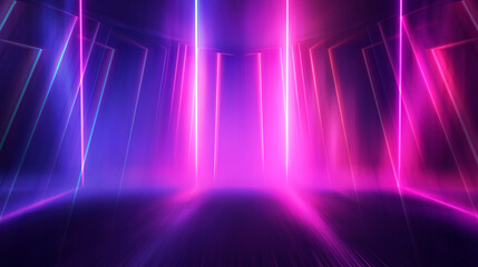 Wall Mural - ultraviolet abstract light. diode strip, light line. purple and pink gradient. modern background, ne