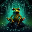cyber green tree frog crypto