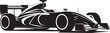 Turbo Thrust Insignia Racing Car Vector Logo for Formula 1 Power 