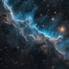 nebula's unfurling: night's tapestry revealed