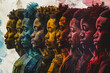 black people face. Generative AI
