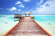 © Matteo Colombo - Pier to tropical sea in the Maldives, Indian ocean