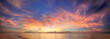 © Matteo Colombo - Panoramic colorful sunset over the tropical sea in the Maldives, Indian Ocean