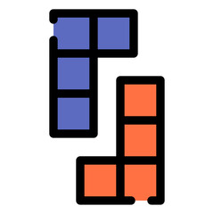 Canvas Print - tetris icon 