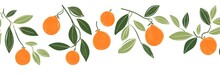 Sage And Tangerine Simple Cute Minimalistic Random Satisfying Item Pattern