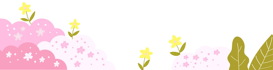 Wall Mural - frame of pink grass